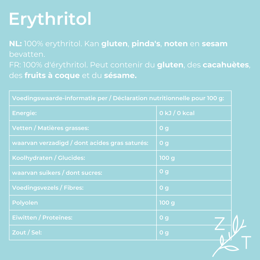 Erythritol - Natuurlijk Suikeralternatief