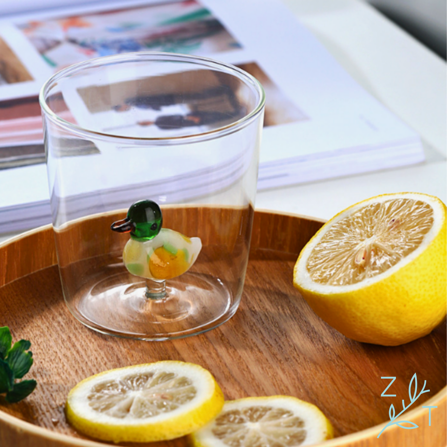 Glas met dier Eekhoorn Walvis Eend Flamingo Schildpad Hert Gratis verzending Kortrijk België.