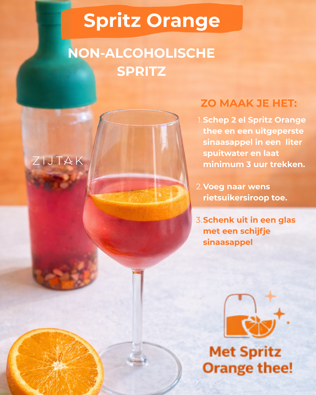 Spritz Orange - Vruchteninfusie met sinaasappel en gember