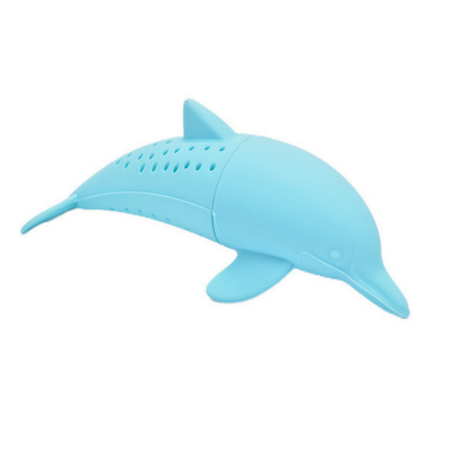 Theefilter dolfijn thee infusie blauw.