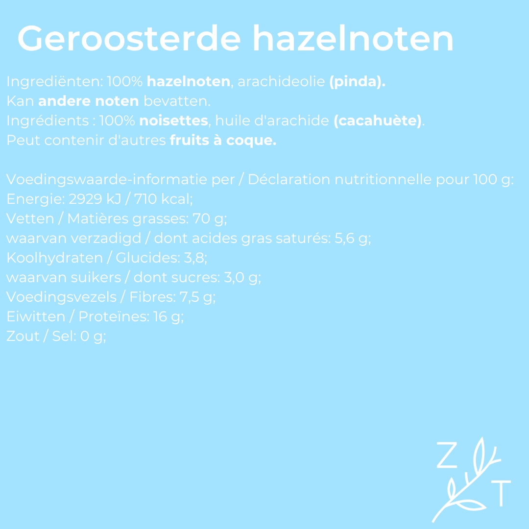 Hazelnoten wit geroosterd