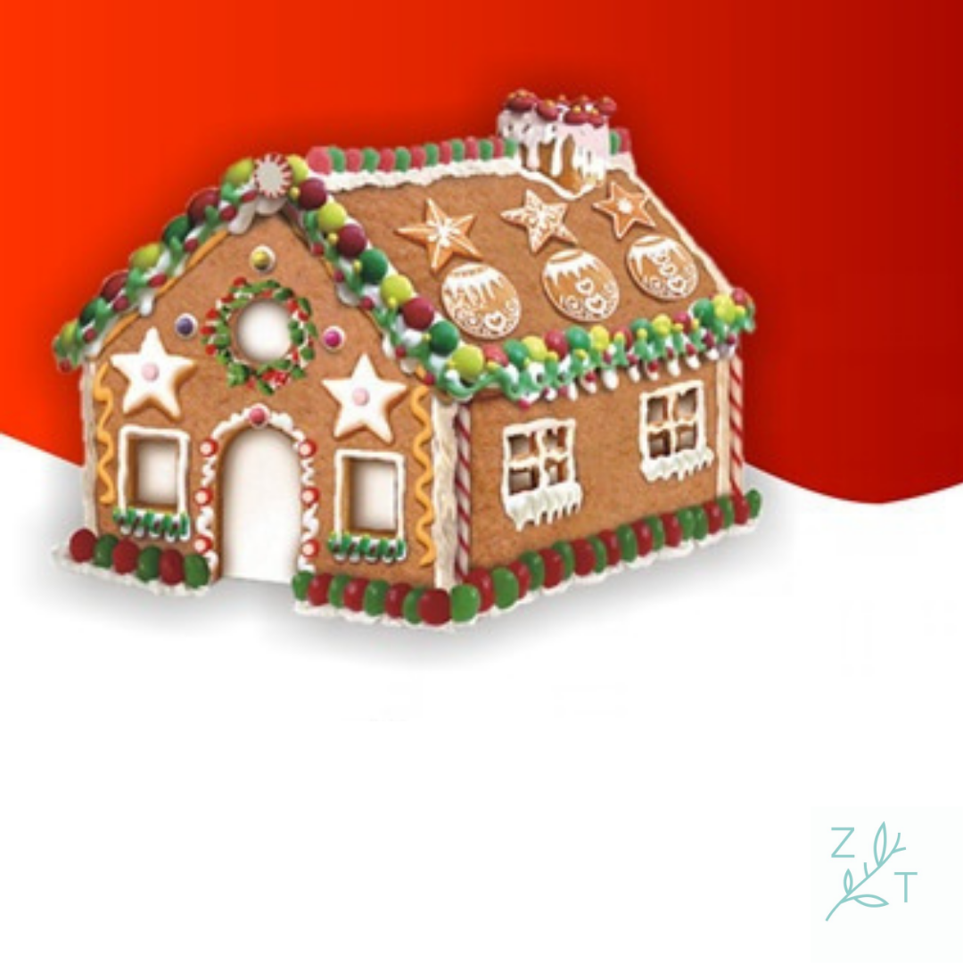 Gingerbread house peperkoekhuis huis uitsteekvorm