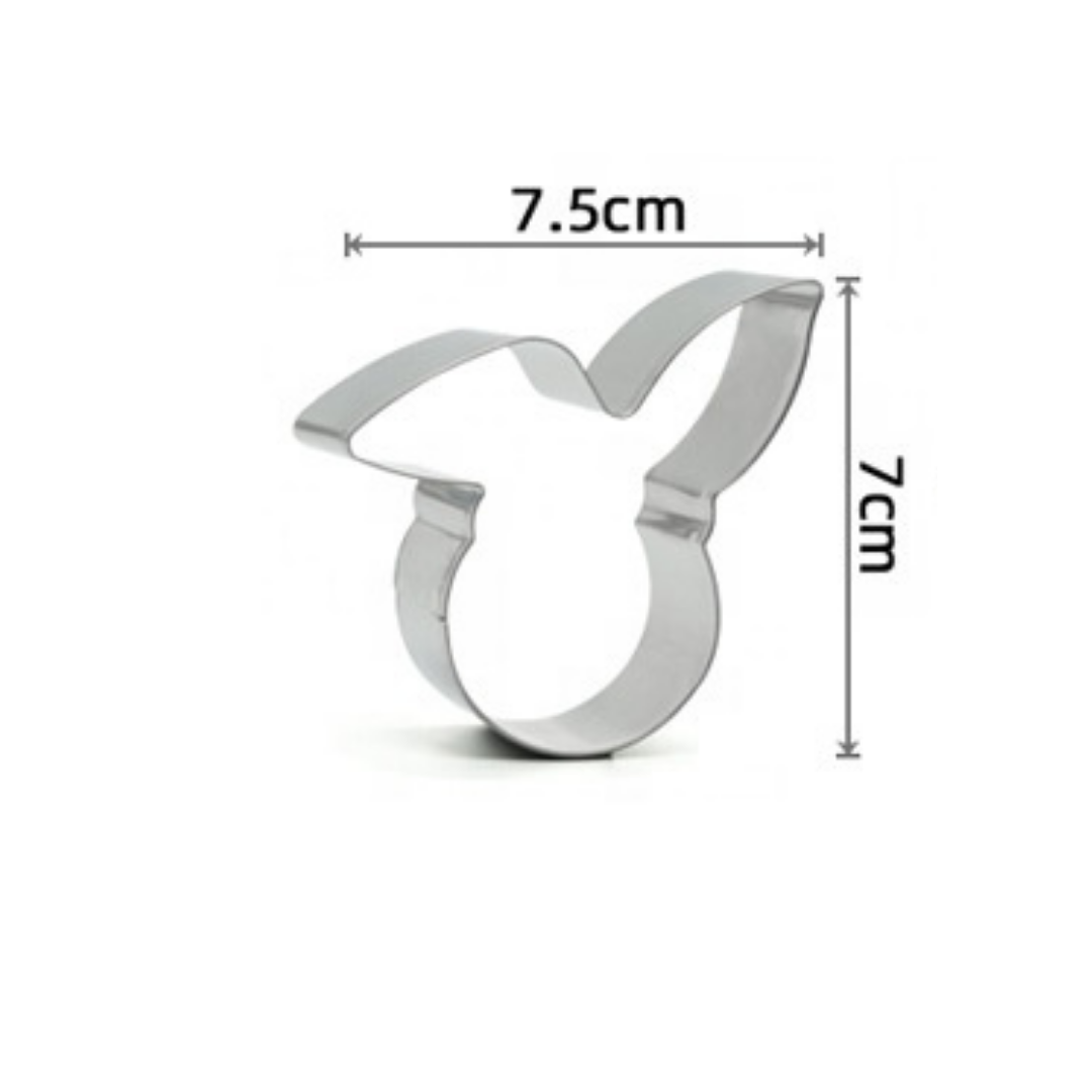 Paashaas uitsteekvorm pasen cookie cutter RVS