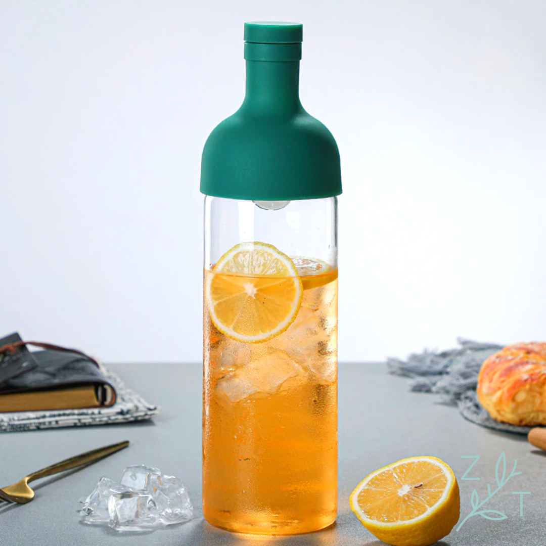 Theefles ice tea coldbrew filter fles losse thee infusie maken tea bottle