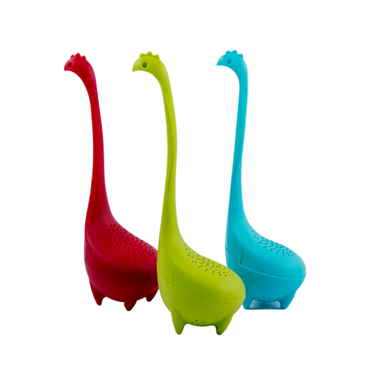theefilter Thee-ei verse thee infusie dinosaurus monster theesaurus nessie blauw rood groen ZijTak