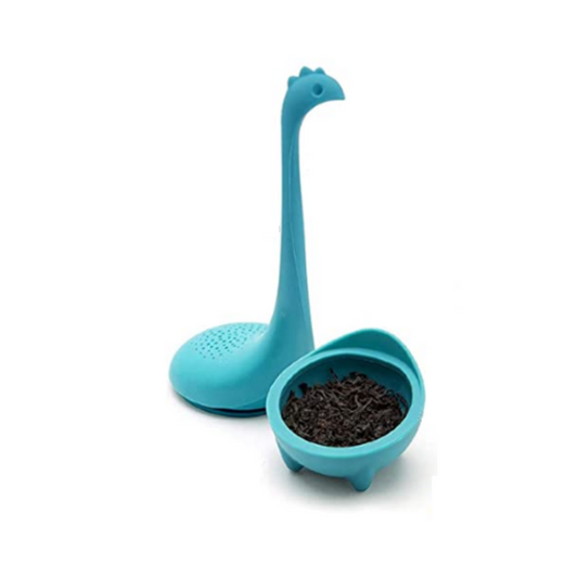 theefilter Thee-ei verse thee infusie dinosaurus monster theesaurus nessie blauw rood groen