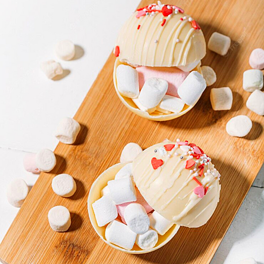 Chocobombs met marshmallows