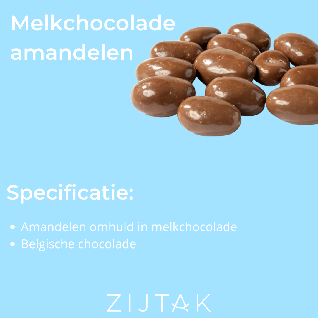 Gechocolateerde Amandelen met melkchocolade