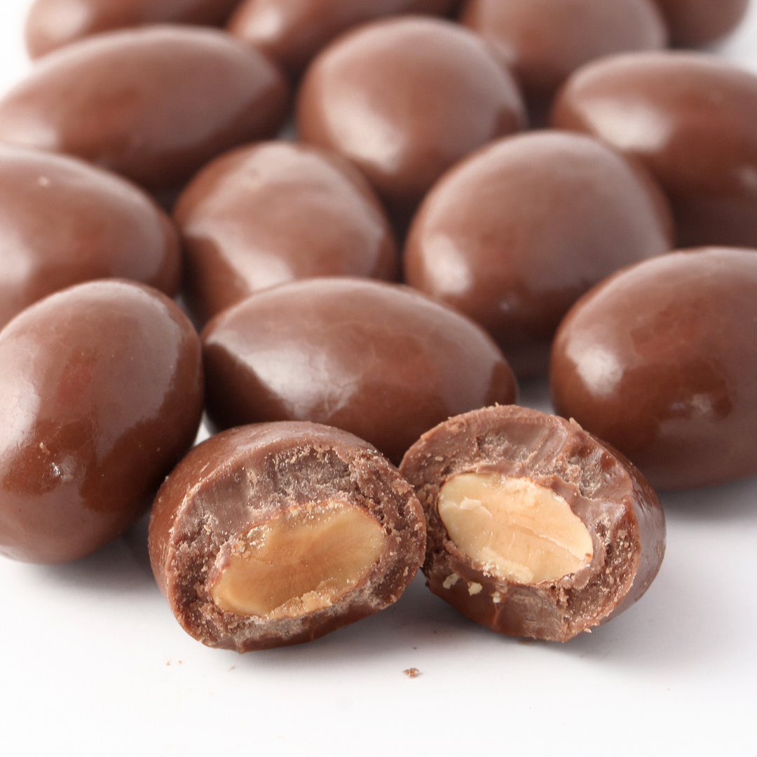 Gechocolateerde Amandelen met melkchocolade