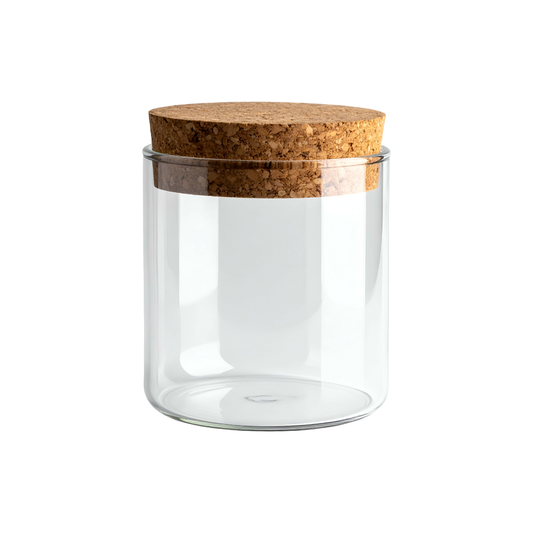 Buisje met kurk - Doopsuiker - 4,7 x 6 cm