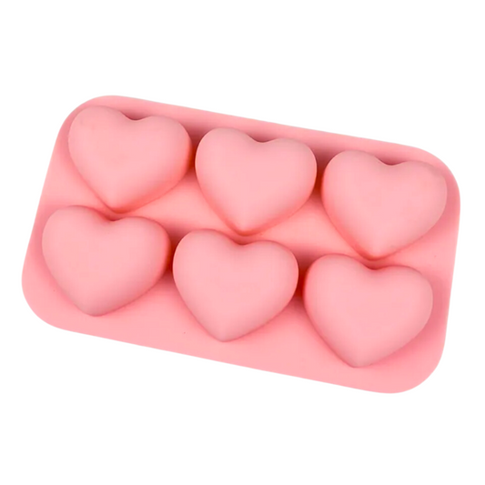 Hartjes chocoladevorm - roze