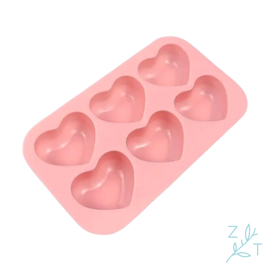 Hartjes chocoladevorm - roze