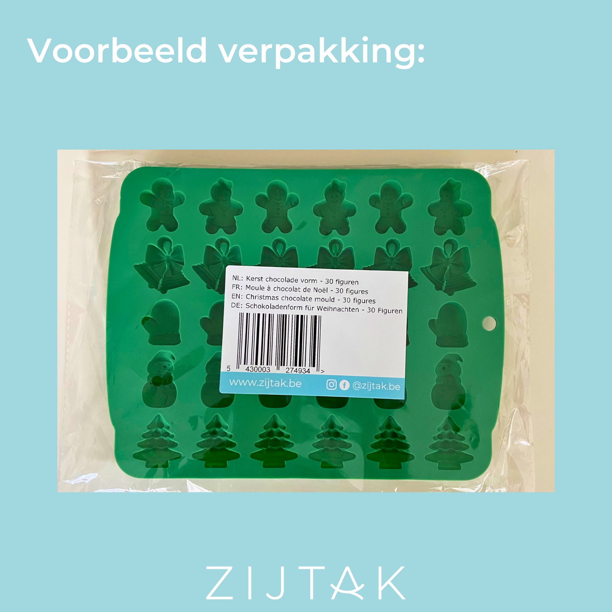 Kerst chocolade vorm ijsblokvorm silicone gratis verzending kortrijk