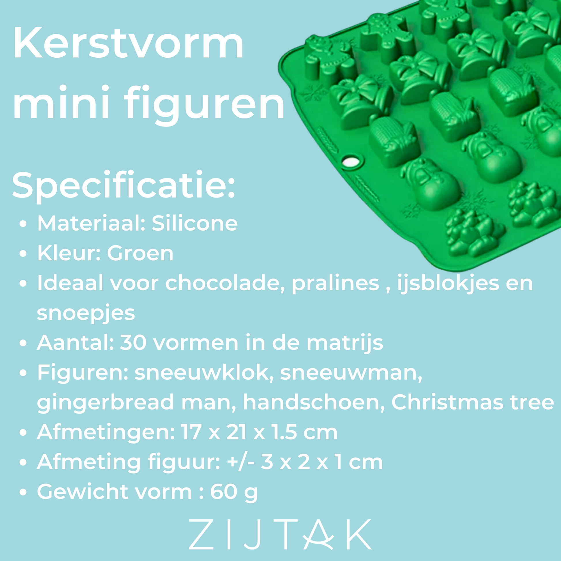 Kerst chocolade vorm ijsblokvorm silicone gratis verzending Kortrijk