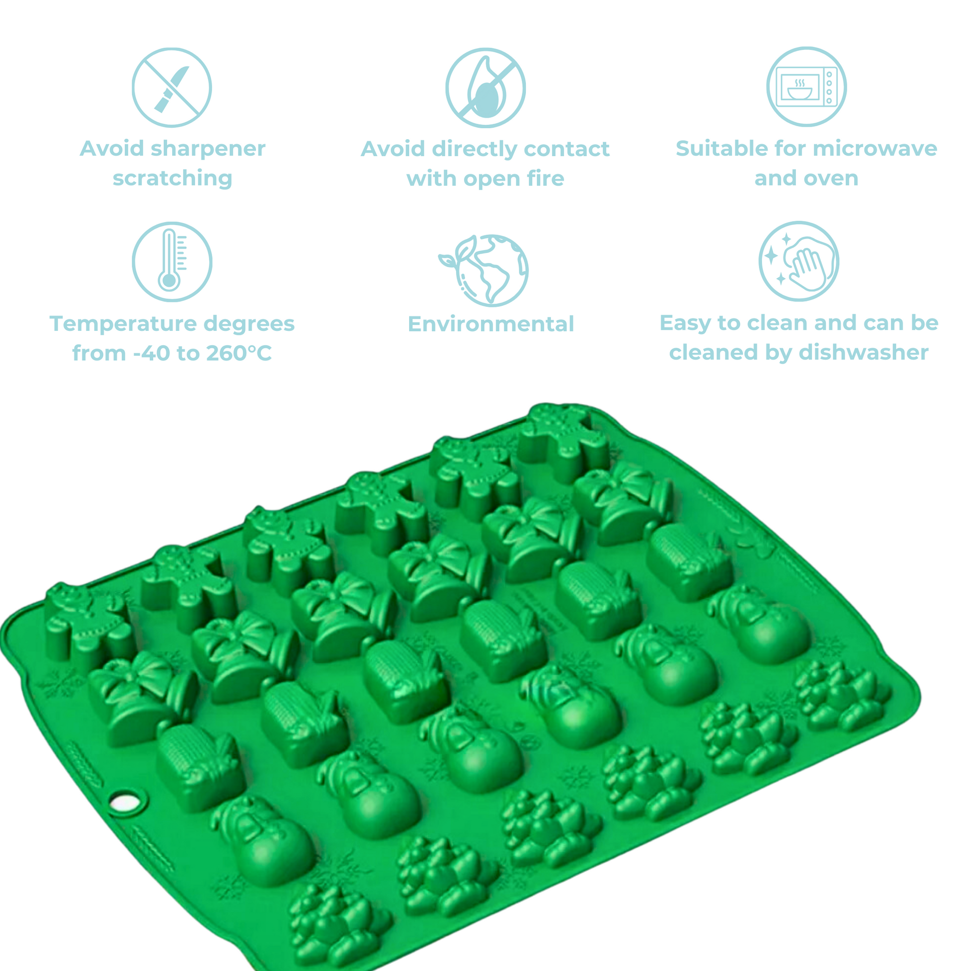 Kerst chocolade vorm ijsblokvorm silicone gratis verzending Kortrijk