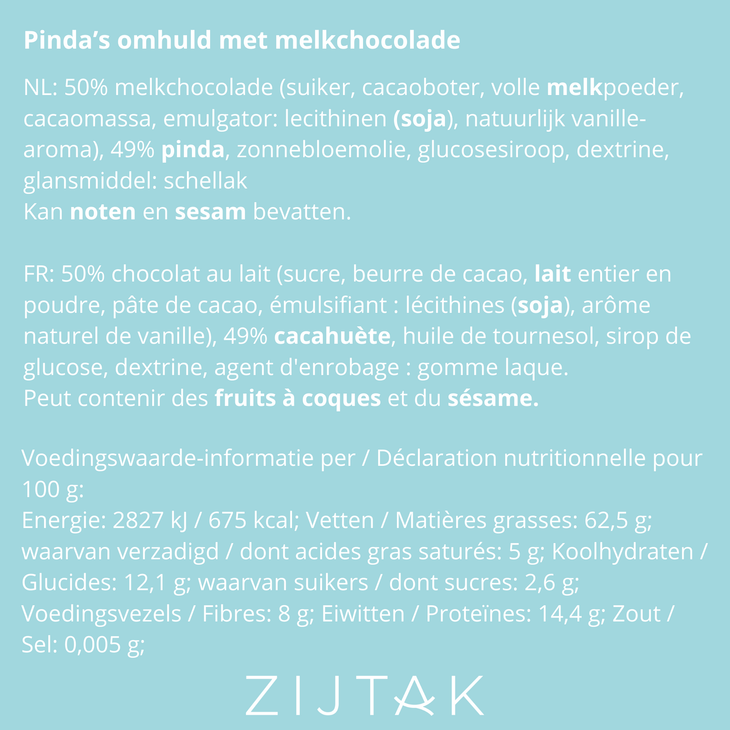Melkchocolade pinda's chocolade notenmix noten gratis verzending