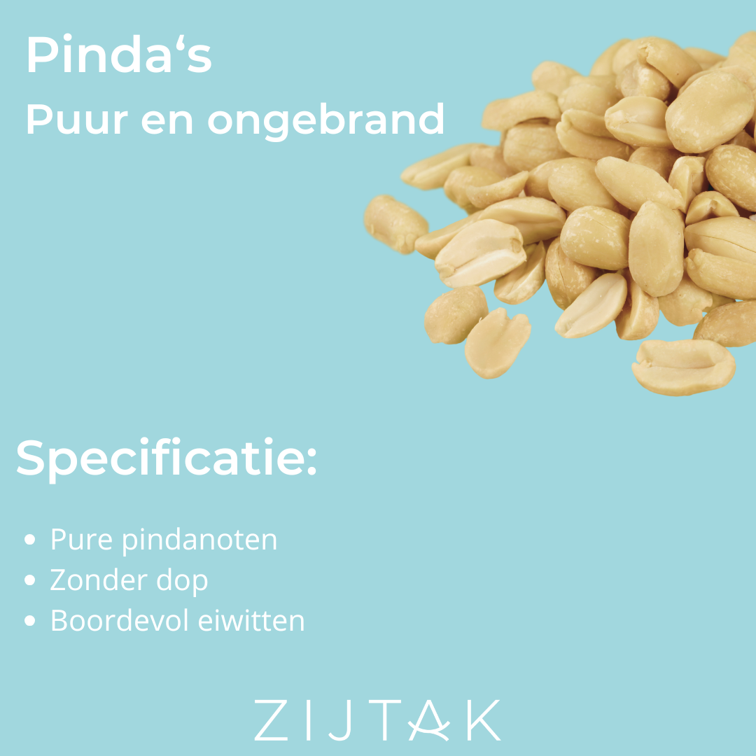 Pinda's - Pindanoten - puur en ongebrand