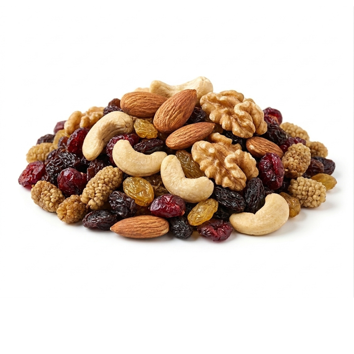 superfood mix met amandelen, walnoten, cashewnoten, cranberries en incabessen van zijtak.