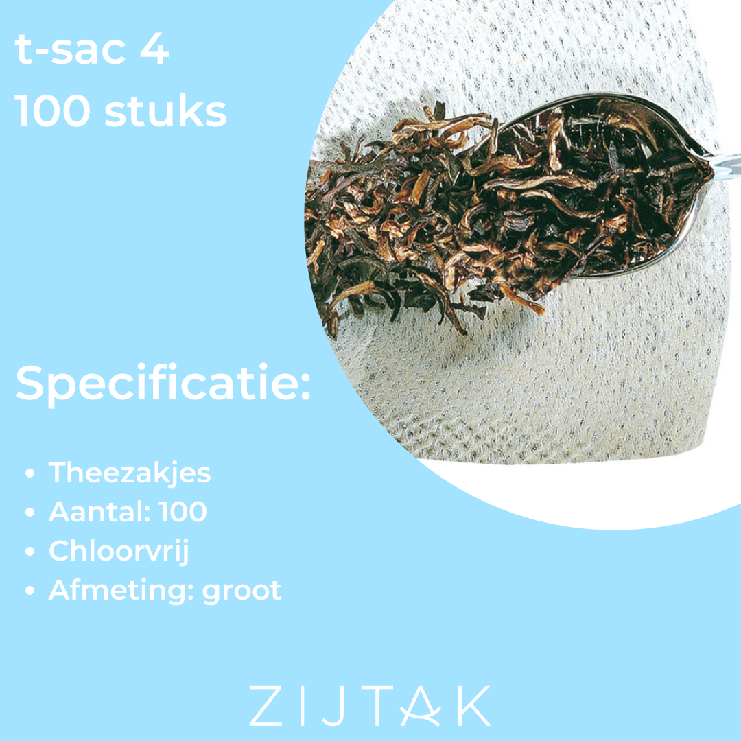 T-SAC 4 Theefilters - 100 Stuks