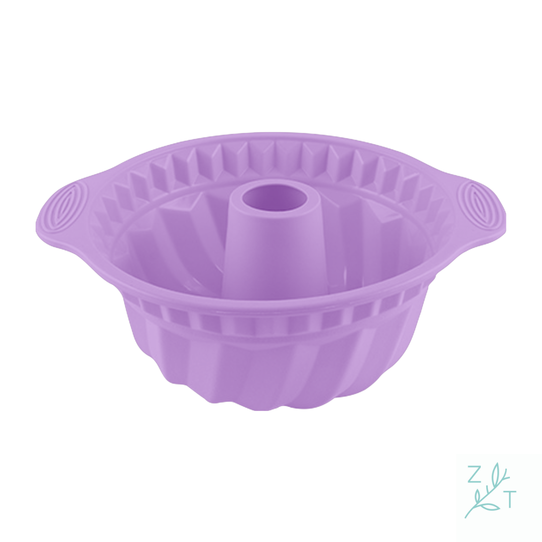 Tulbandvorm spiraal bakvorm paars silicone