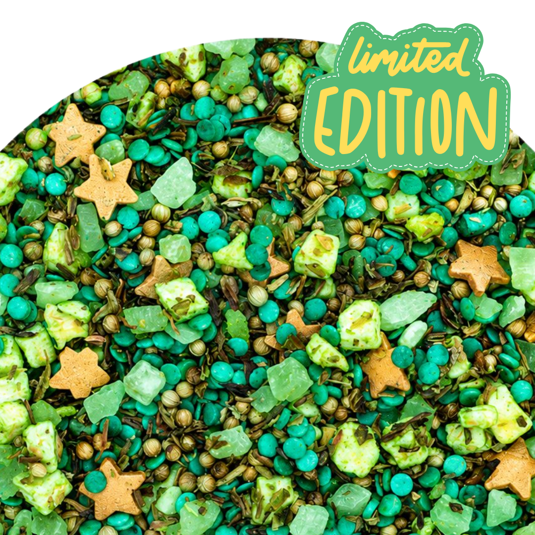 Gifgroene Potion Green Halloween vruchteninfusie met suikersterretjes van ZijTak