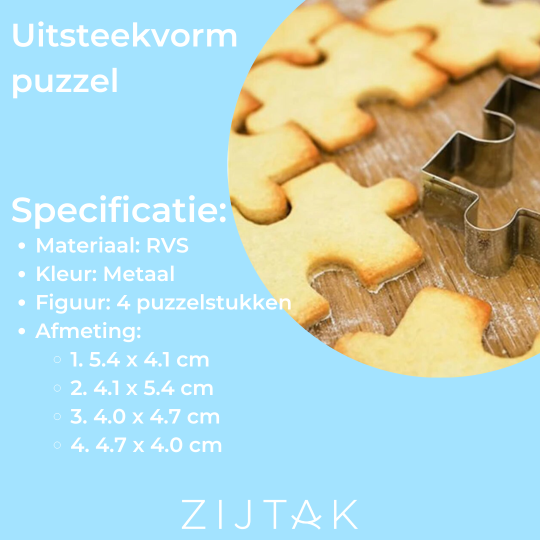 Uitsteekvorm set - Puzzel - 4 stuks