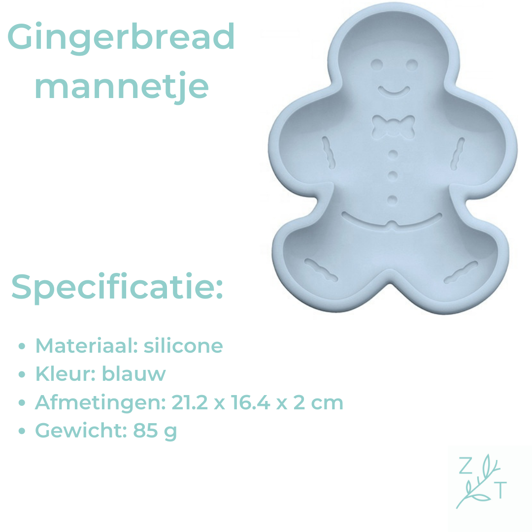 Gingerbread mannetje bakvorm 