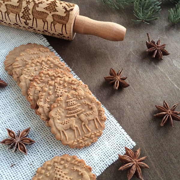 Kerst deegrol kerstdeegrol