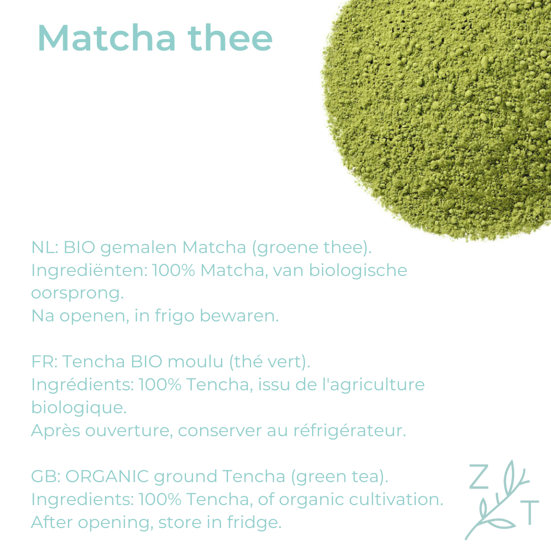 Matcha thee groene losse thee biologisch
