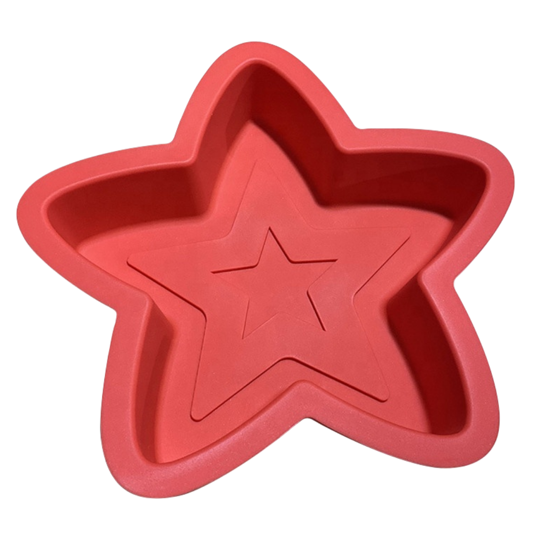 Ster bakvorm rood kerst kerstmix christmas cakevorm