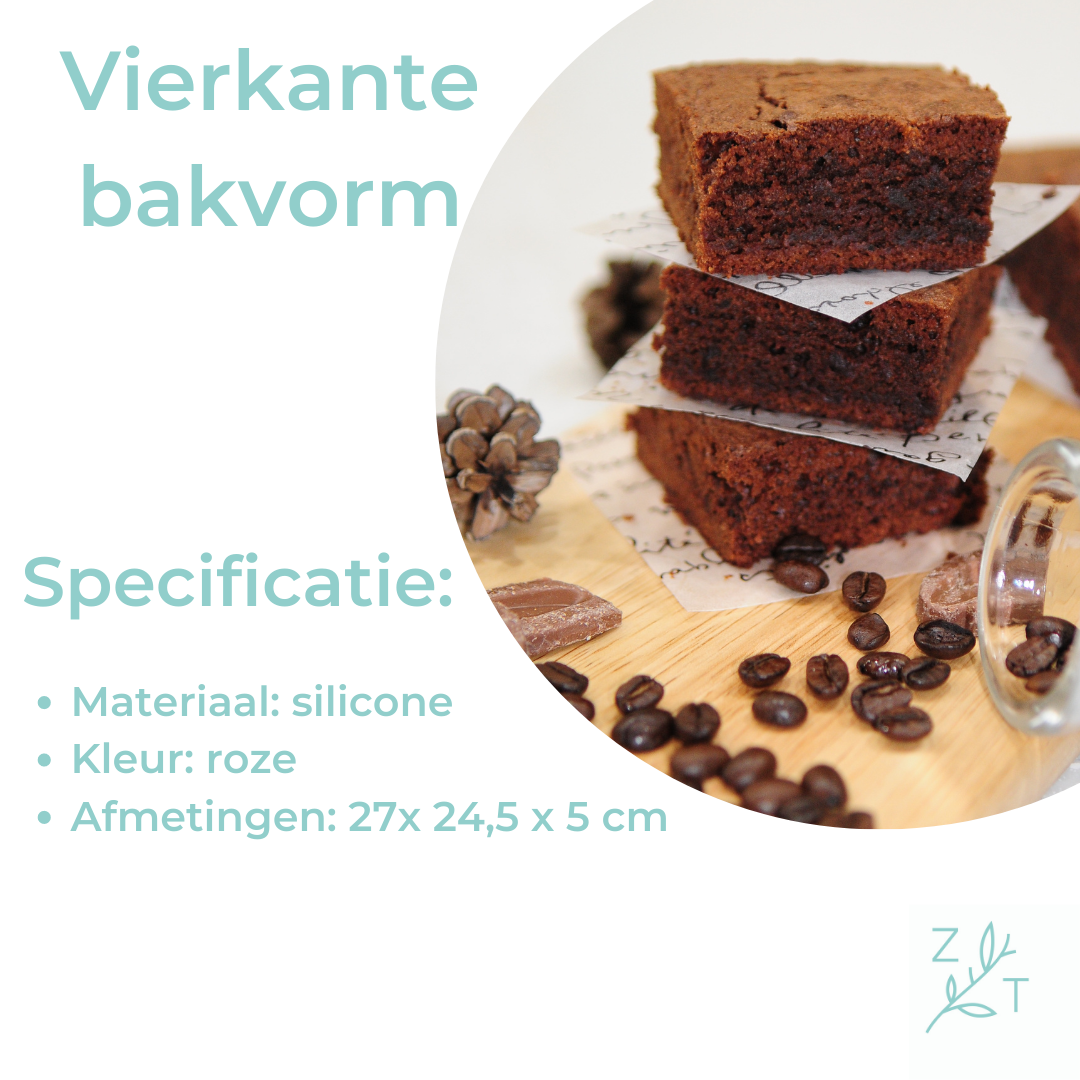 Vierkante bakvorm bakken vorm