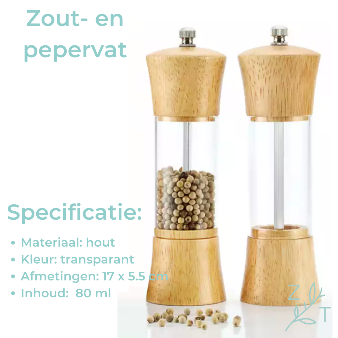 Zout en peper vat hout_ZijTak